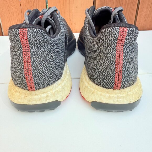 Adidas Adipower Men's Cross Training Shoes Size 9.5 Gray & Red Sneakers - Picture 4 of 9